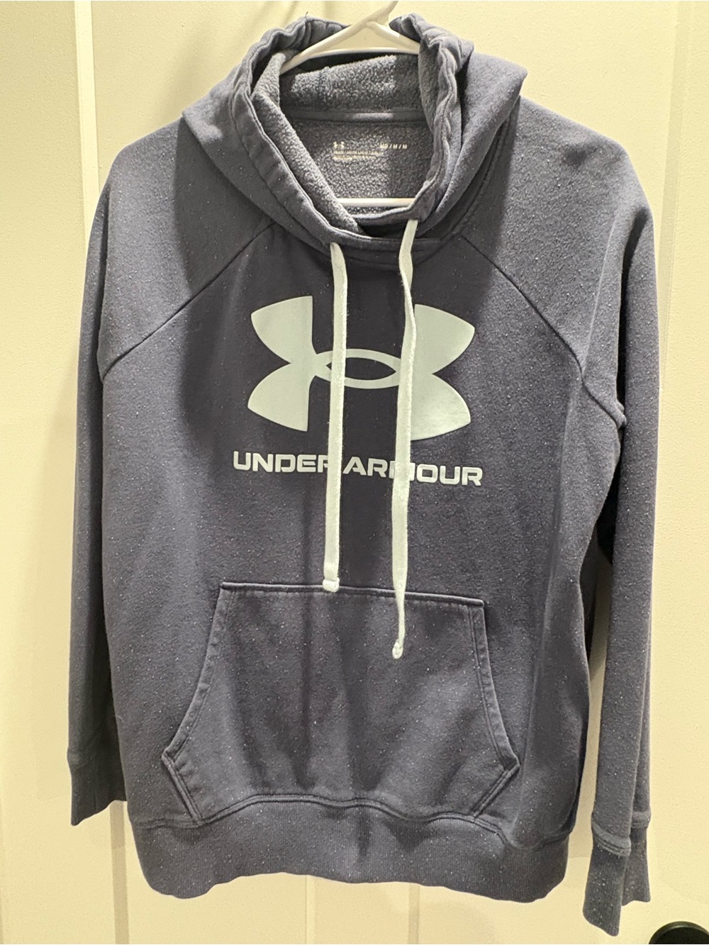 Under Armour Dark Blue Fleece Hoodie with Logo